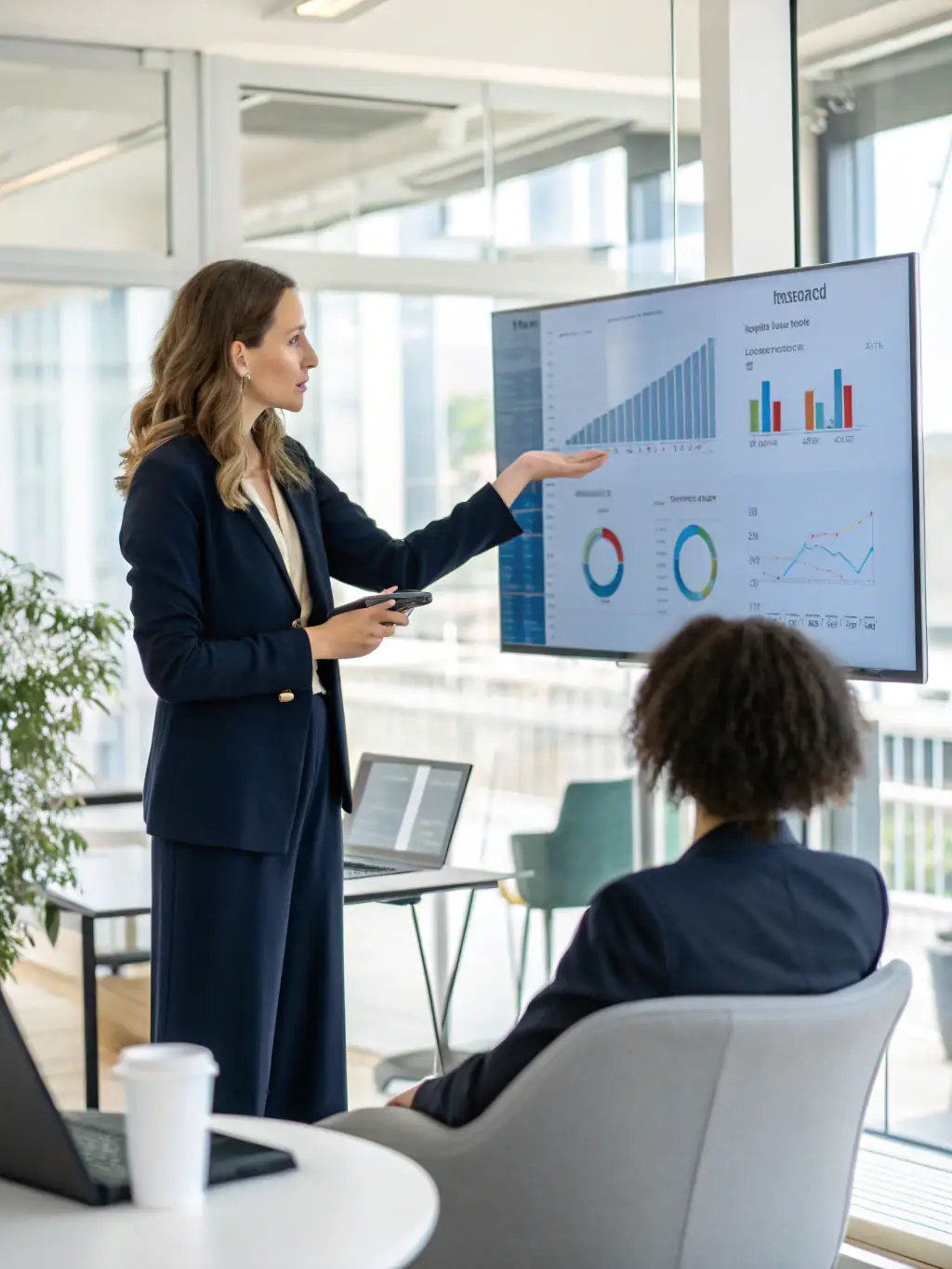 A professional showcasing a well-structured DeFi investment portfolio on a digital interface, emphasizing strategic asset allocation and risk management.